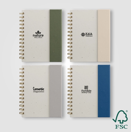 Halden FSC Paper Sticky Note Spiral Notebook Organiser – B6